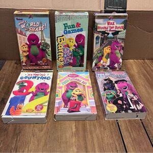 Vintage Barney Classic Collection VHS Set - Multicolor 6 Tapes